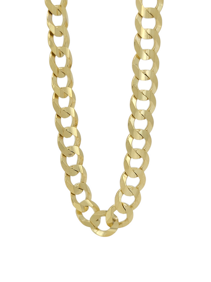 Solid 10K gold chain. Brilliant cut style.24in . 5.6mm