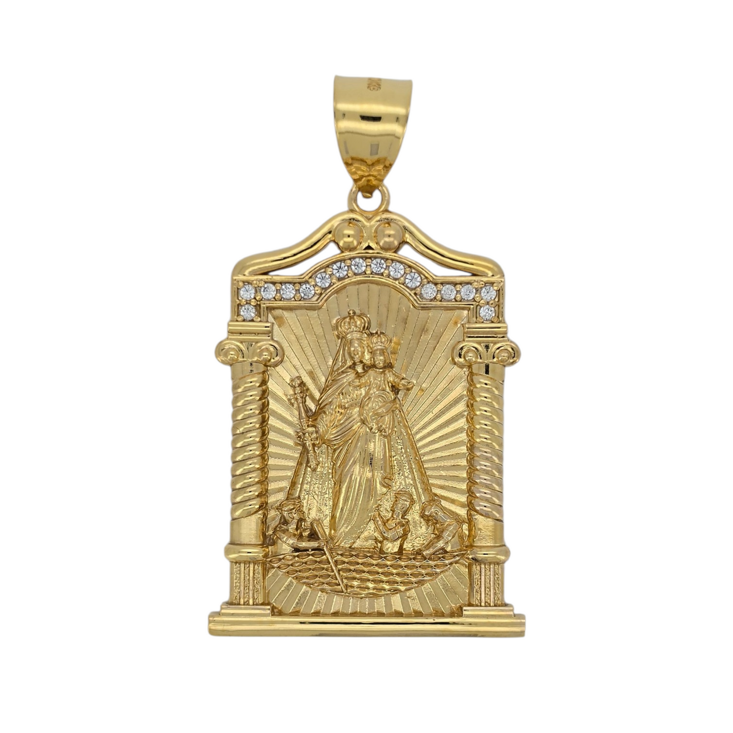 10K Gold Virgen de la Caridad Pendant.