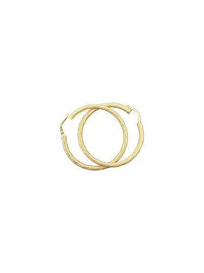 10k yellow gold hoops