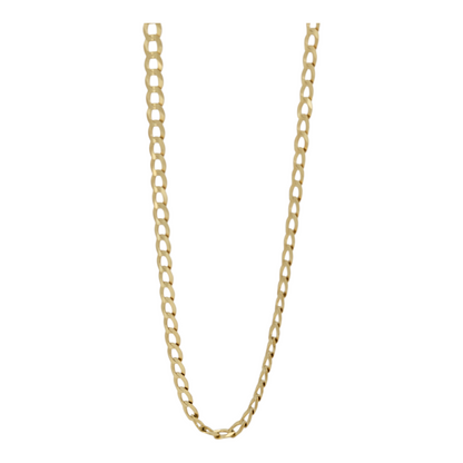 10K gold Cuban chain. Solid. 24in. 3mm