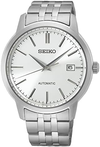 Seiko Men's Automatic Watch SRPH85K1 Steel with White Dial. 1 year free insurance