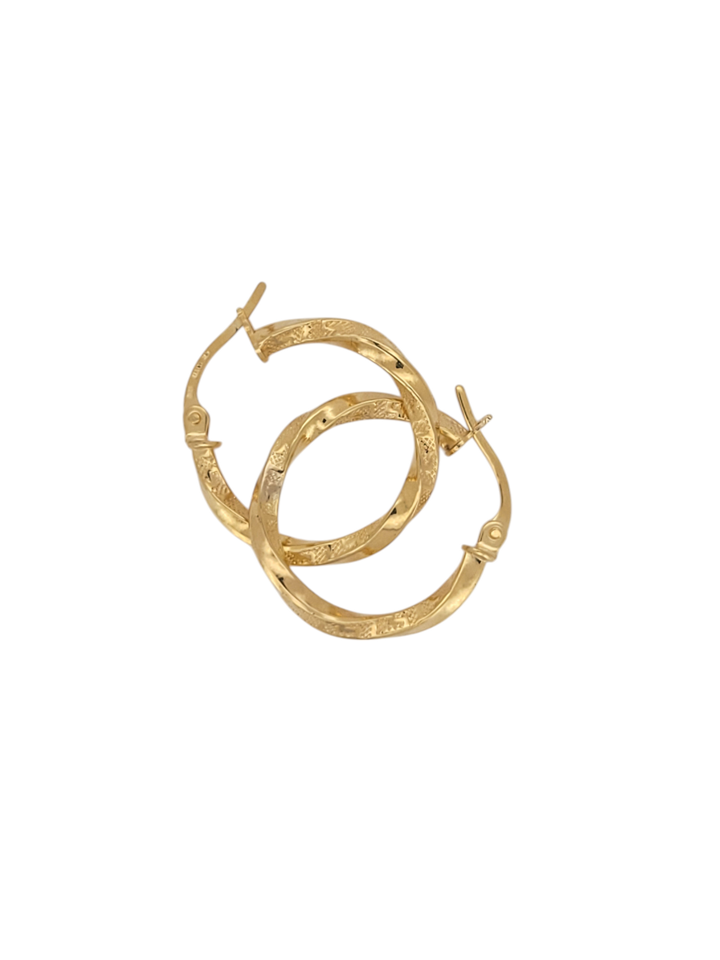 10K yellow gold hoops