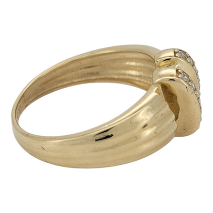 10K gold ring with buckle. Size 9