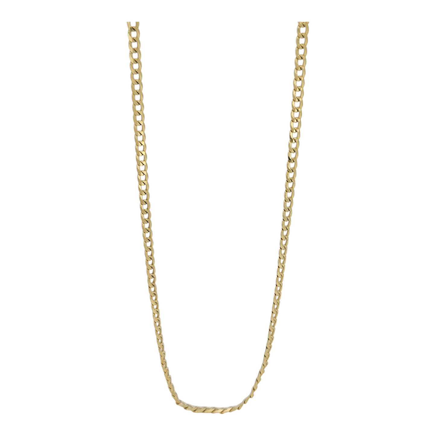 10K gold Cuban chain. 24in. 2mm