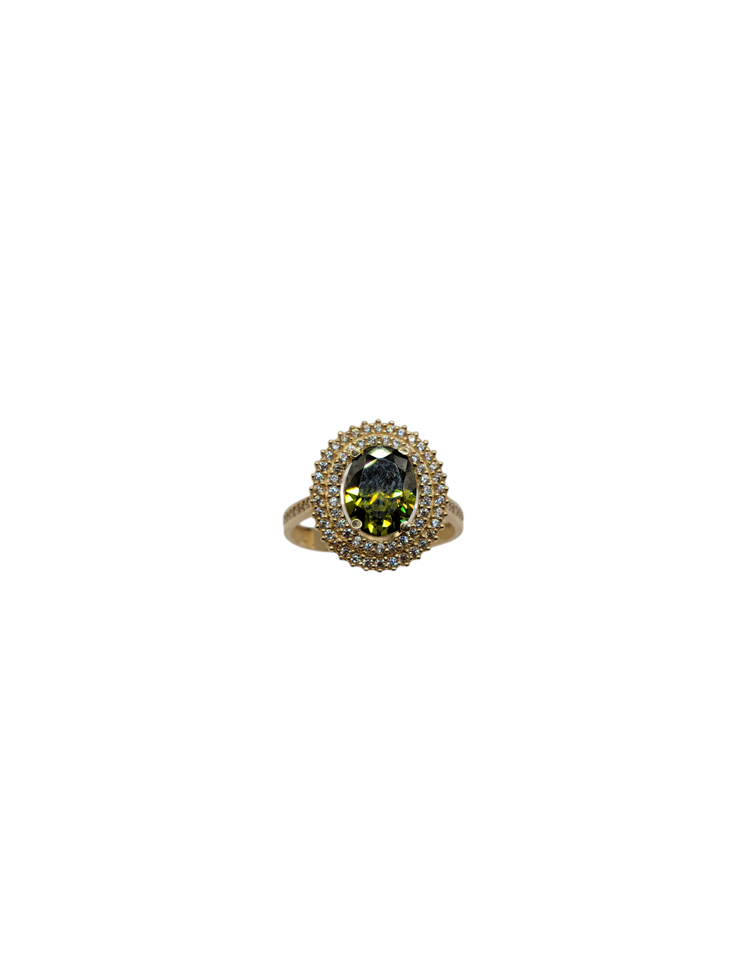 10k gold ring size 7 CZ stones