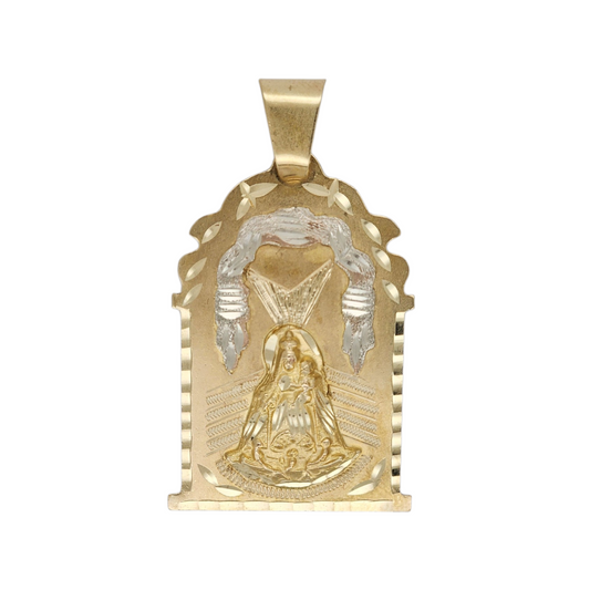 10k Gold Virgen de la Caridad pendant