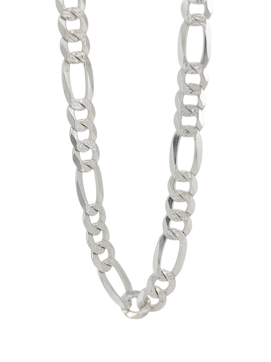 925 sterling silver chain. Figaro style. 26in . 6mm