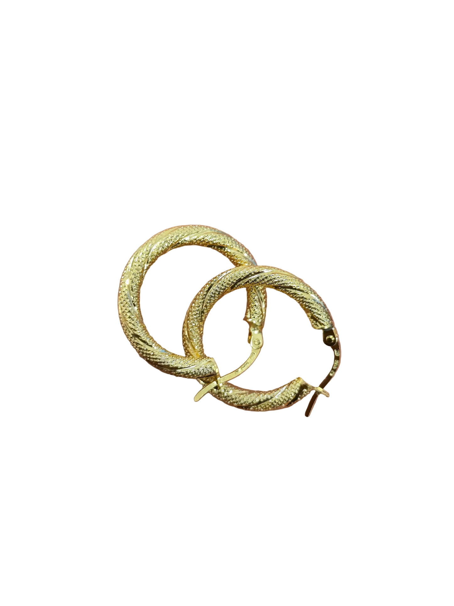 10k gold earrings snowy style