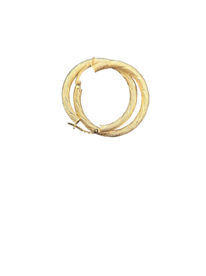 10k yellow gold hoops