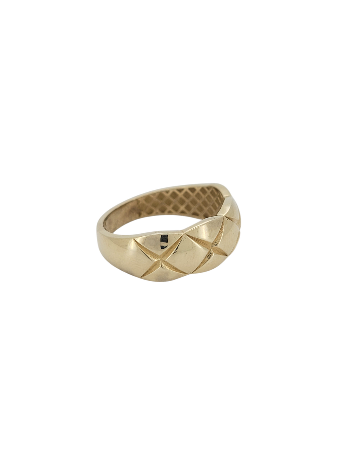 10K gold ring. X. Size 7.5