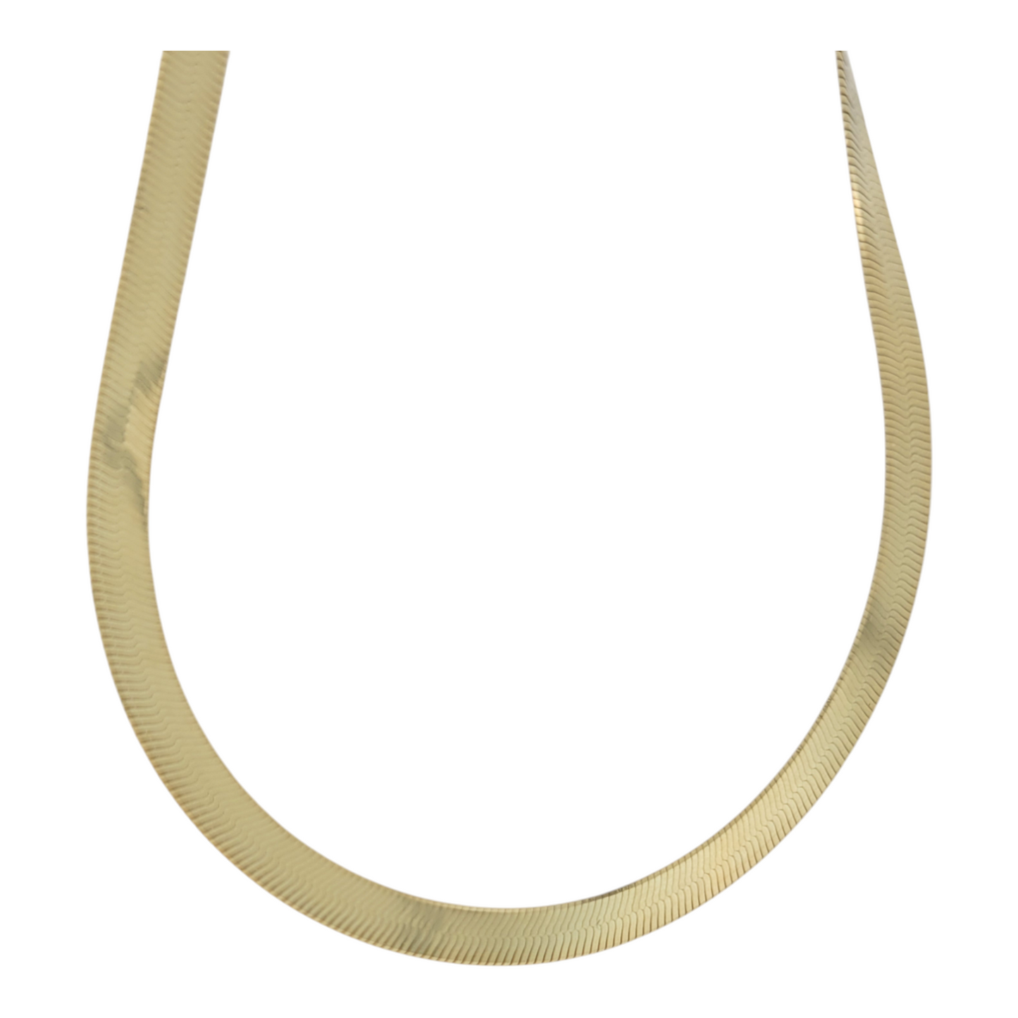 10K Snake Chain . Plain. 18in. 5mm