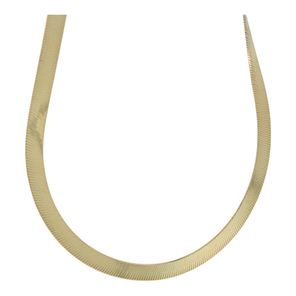 10K Snake Chain . Plain. 18in. 5mm