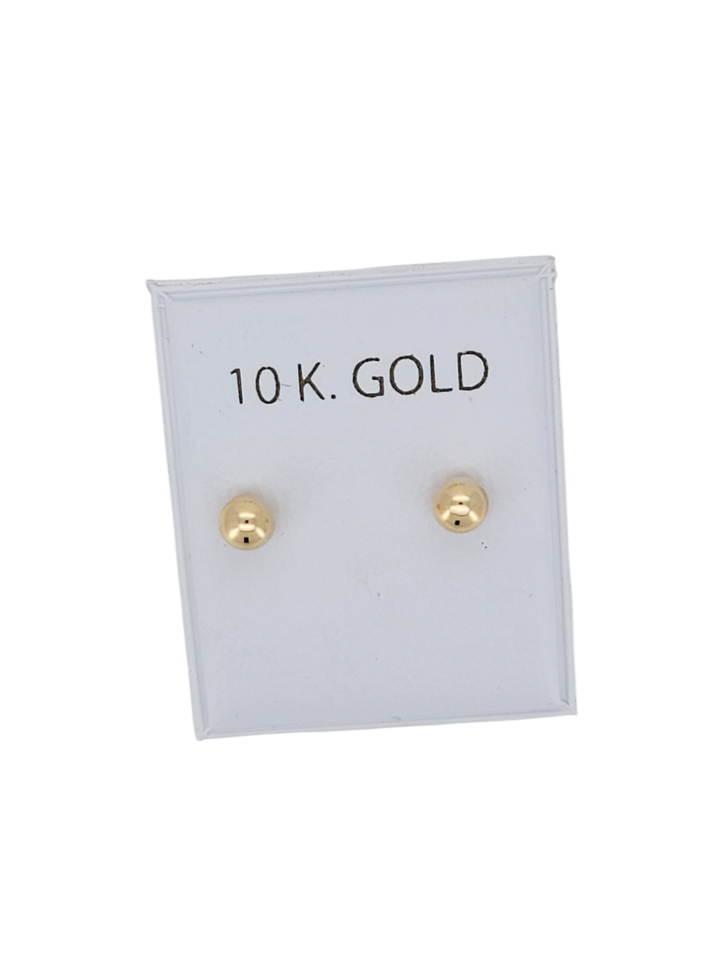 10K gold earrings. sleepyhead style.
