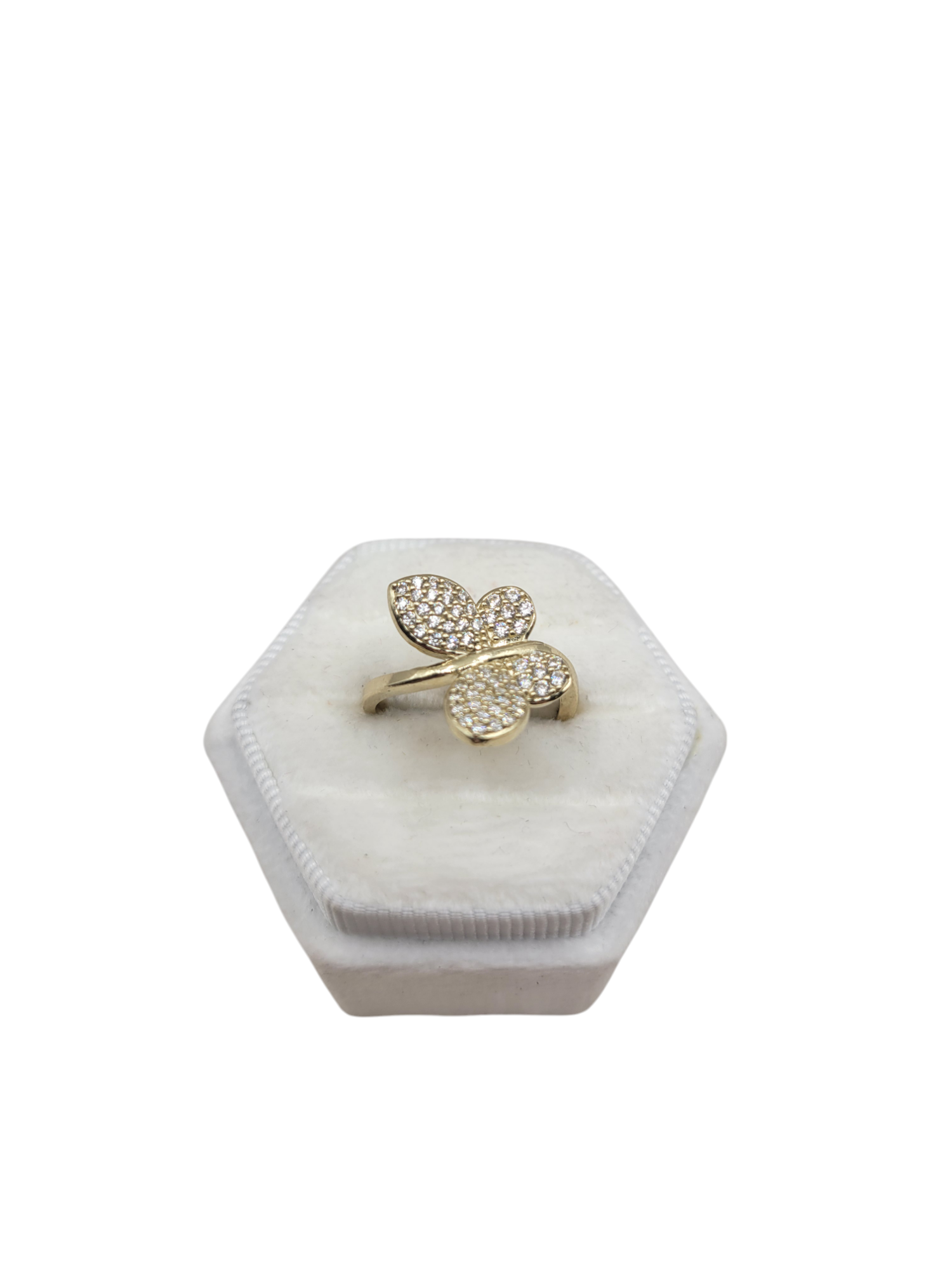 10K Gold Ring. Flower. Size 7.5