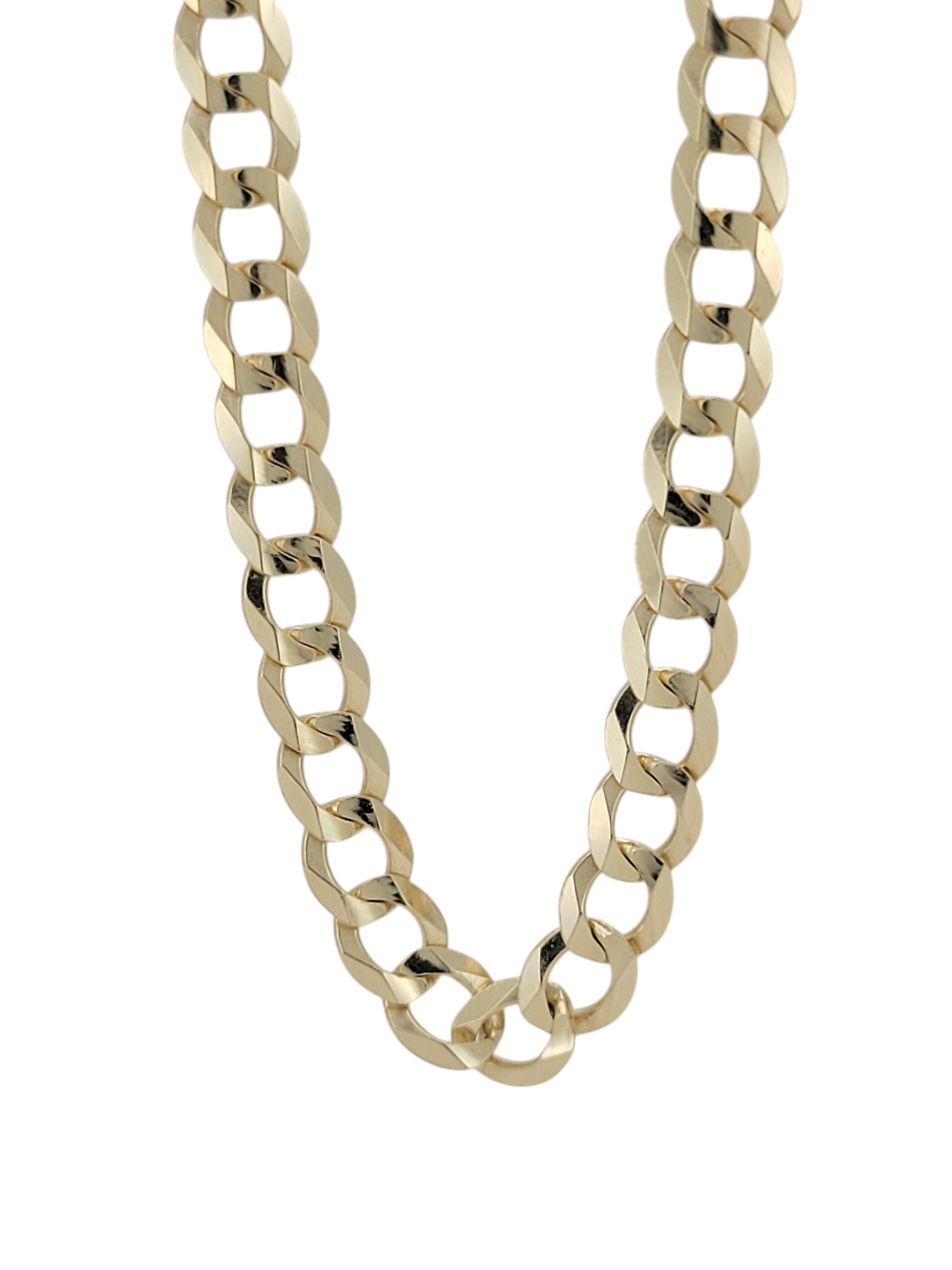 Cuban gold chain 14K Solida. Cut shine. 24mm .5mm