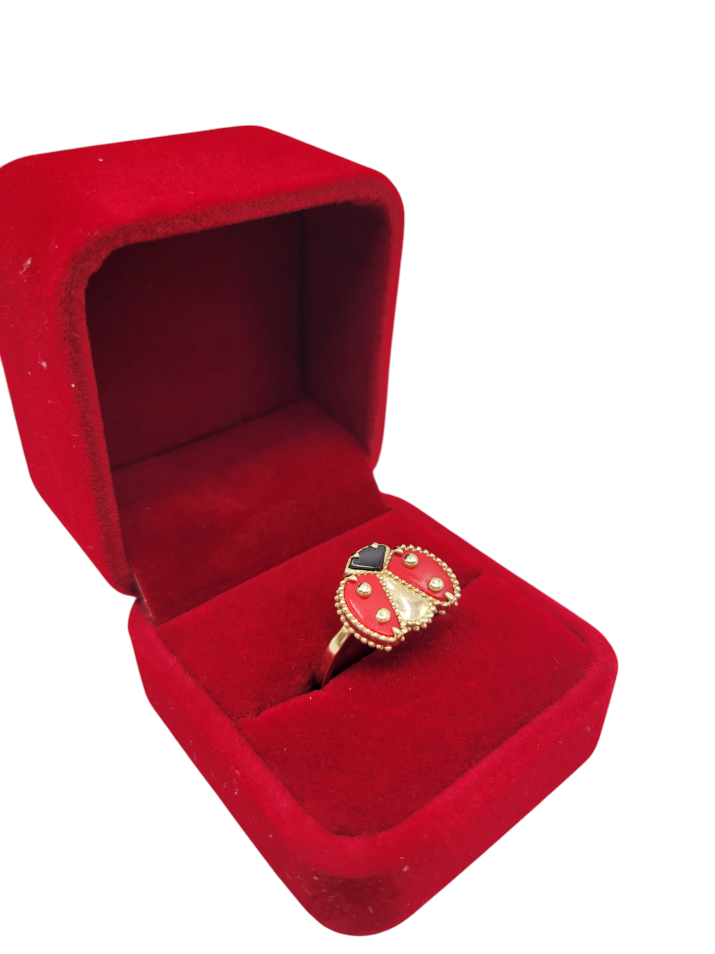 10K gold ring. Ladybug. Size 7.5