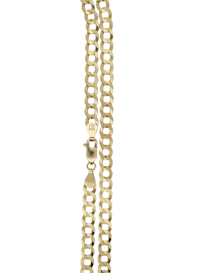 10K gold Cuban link chain. 20in. 5.7mm