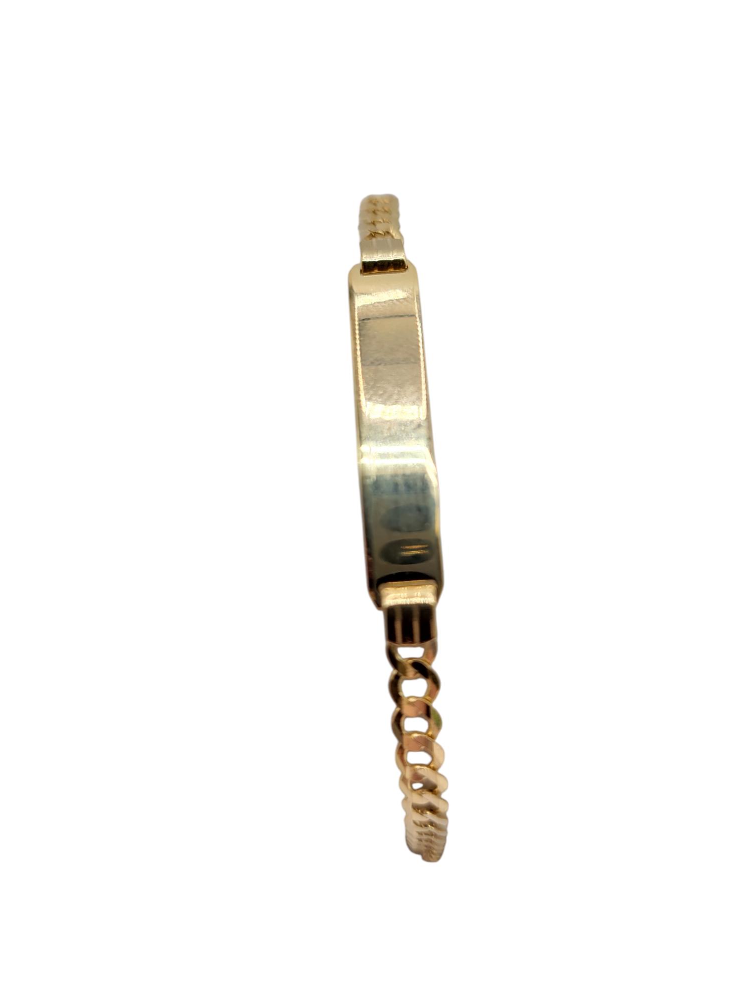 10K gold bracelet. Baby . 6in. 4mm.