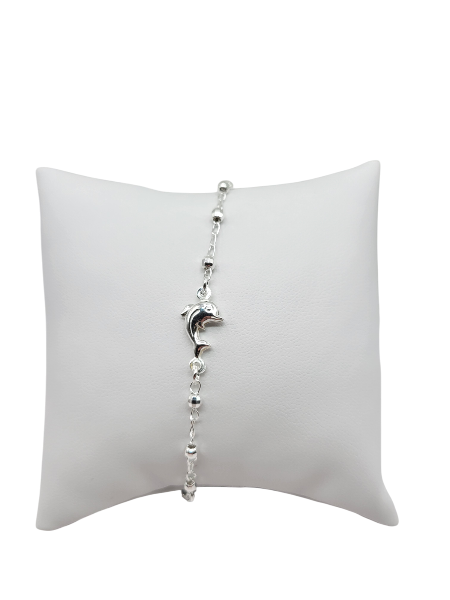 925 silver beadlet. dolphin. 7.5. 2mm