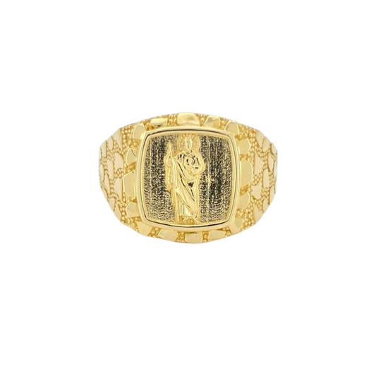 10k Gold Ring St Jude. Size 10