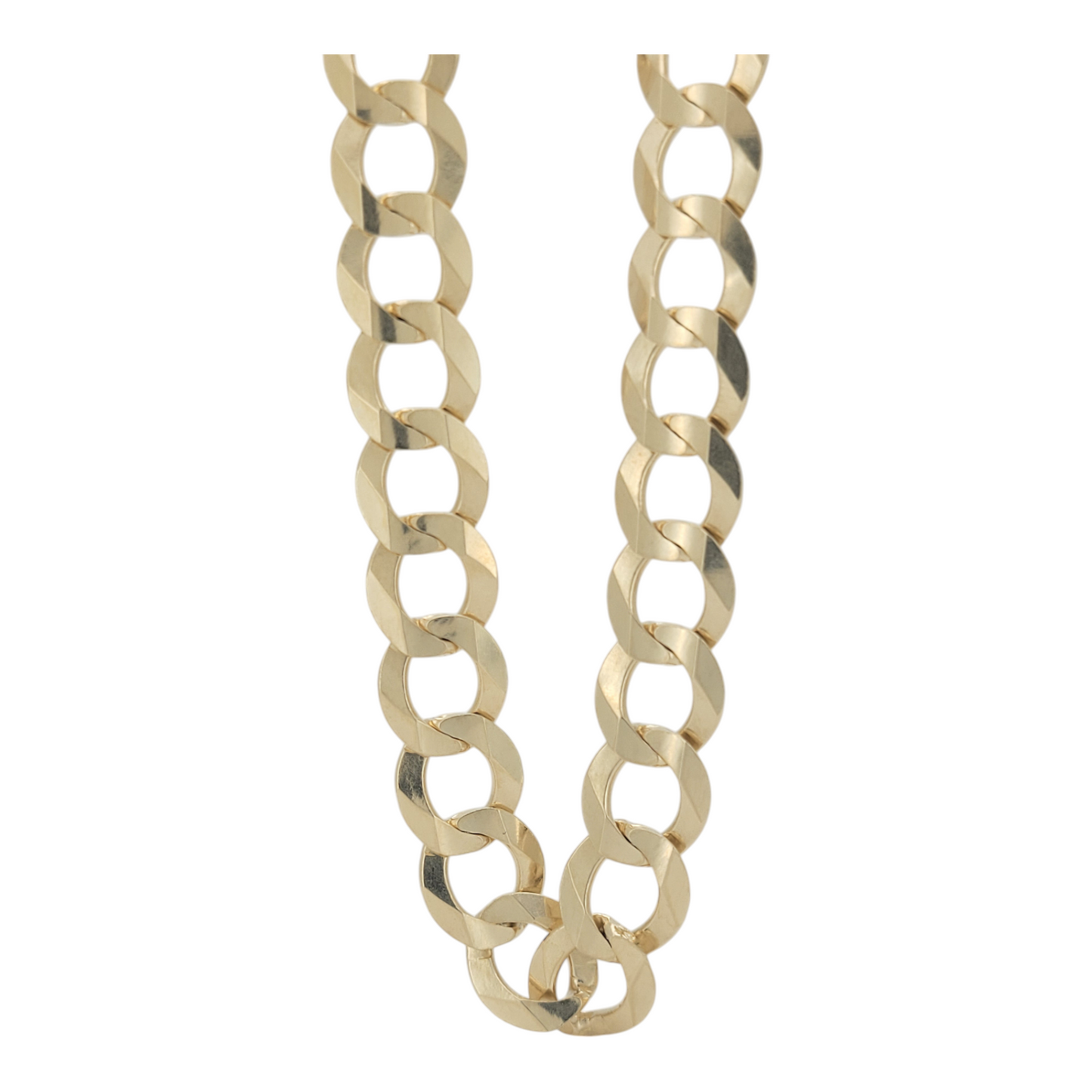 Solid 14K gold Cuban chain. 24in . 8mm