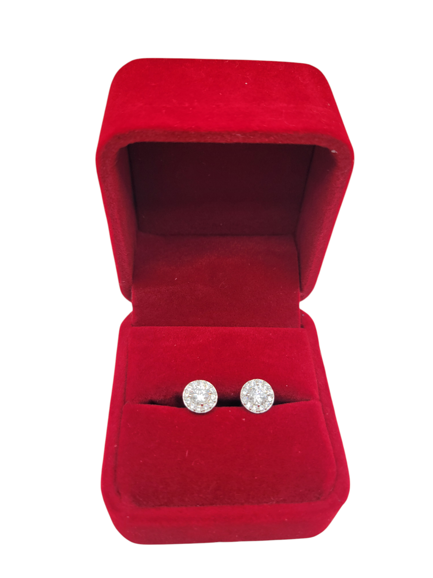 925 silver earrings. Brilliant. CZ stone. #1