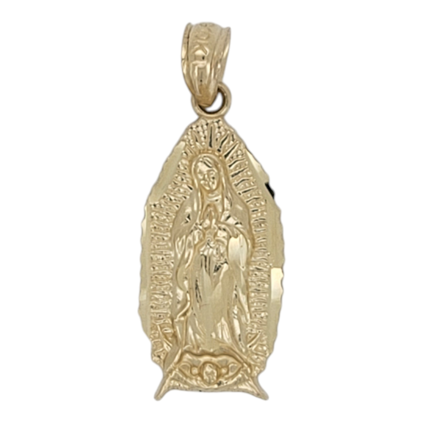 10K gold pendant. Virgin of Guadalupe.