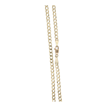 Solid Cuban chain 10K. 24in . 4mm.