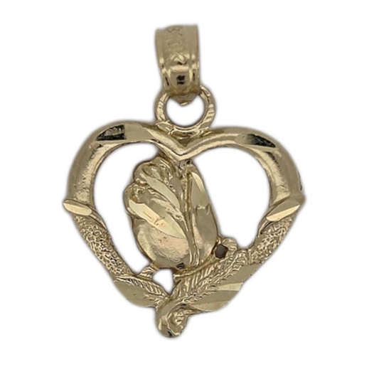 10k Gold Heart Pendant