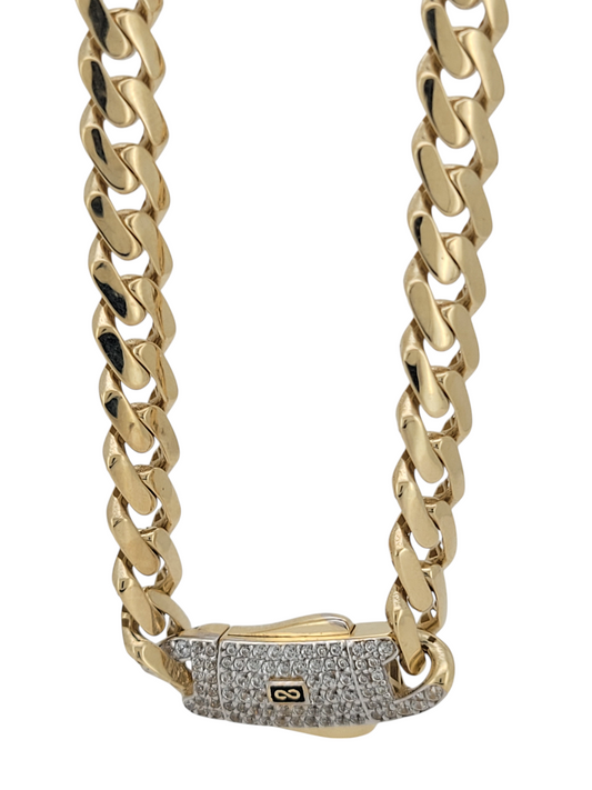 14K gold chain. Monaci style. 20in .6mm