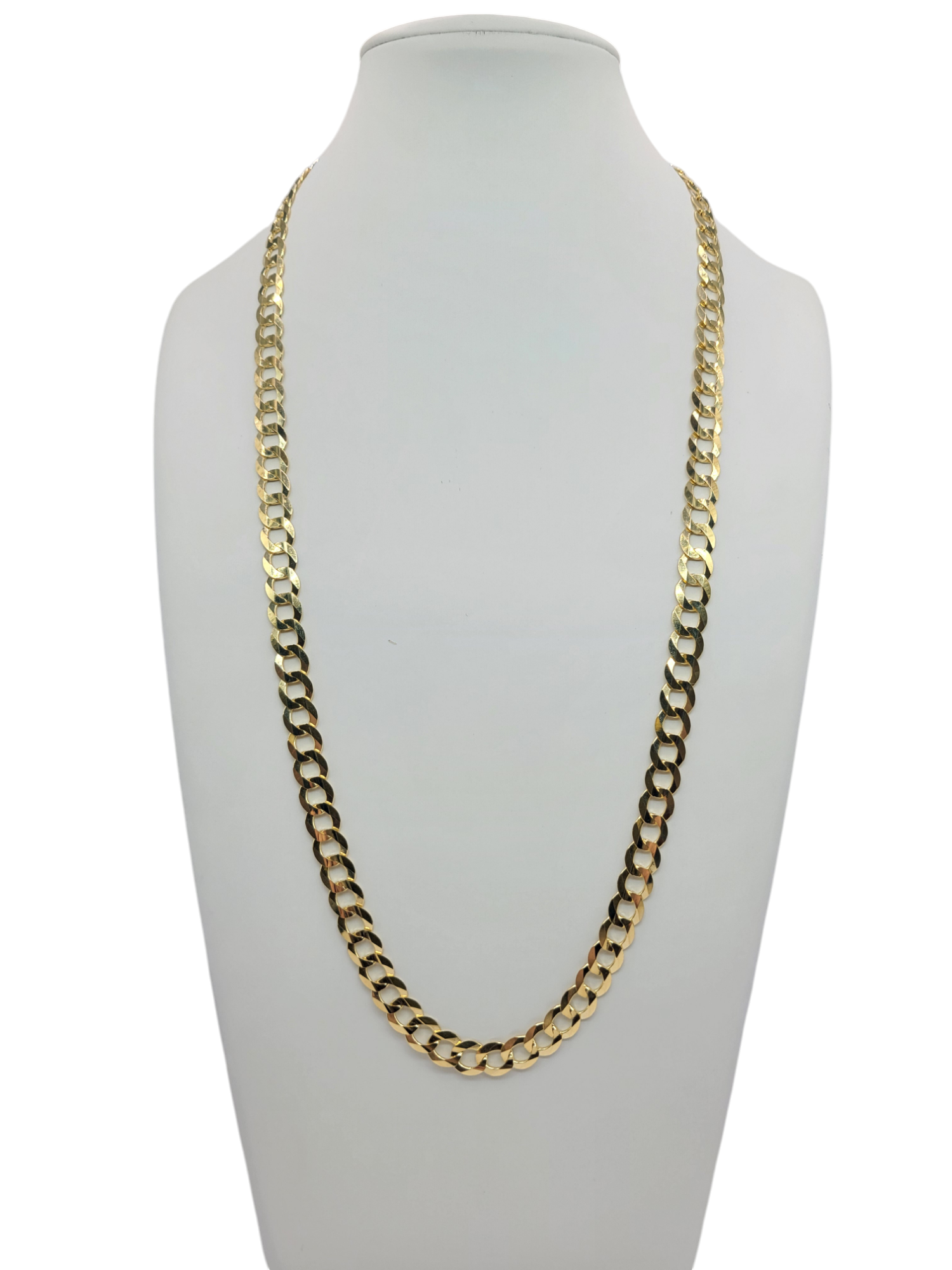 10K gold Cuban chain. 26in. 8.5mm