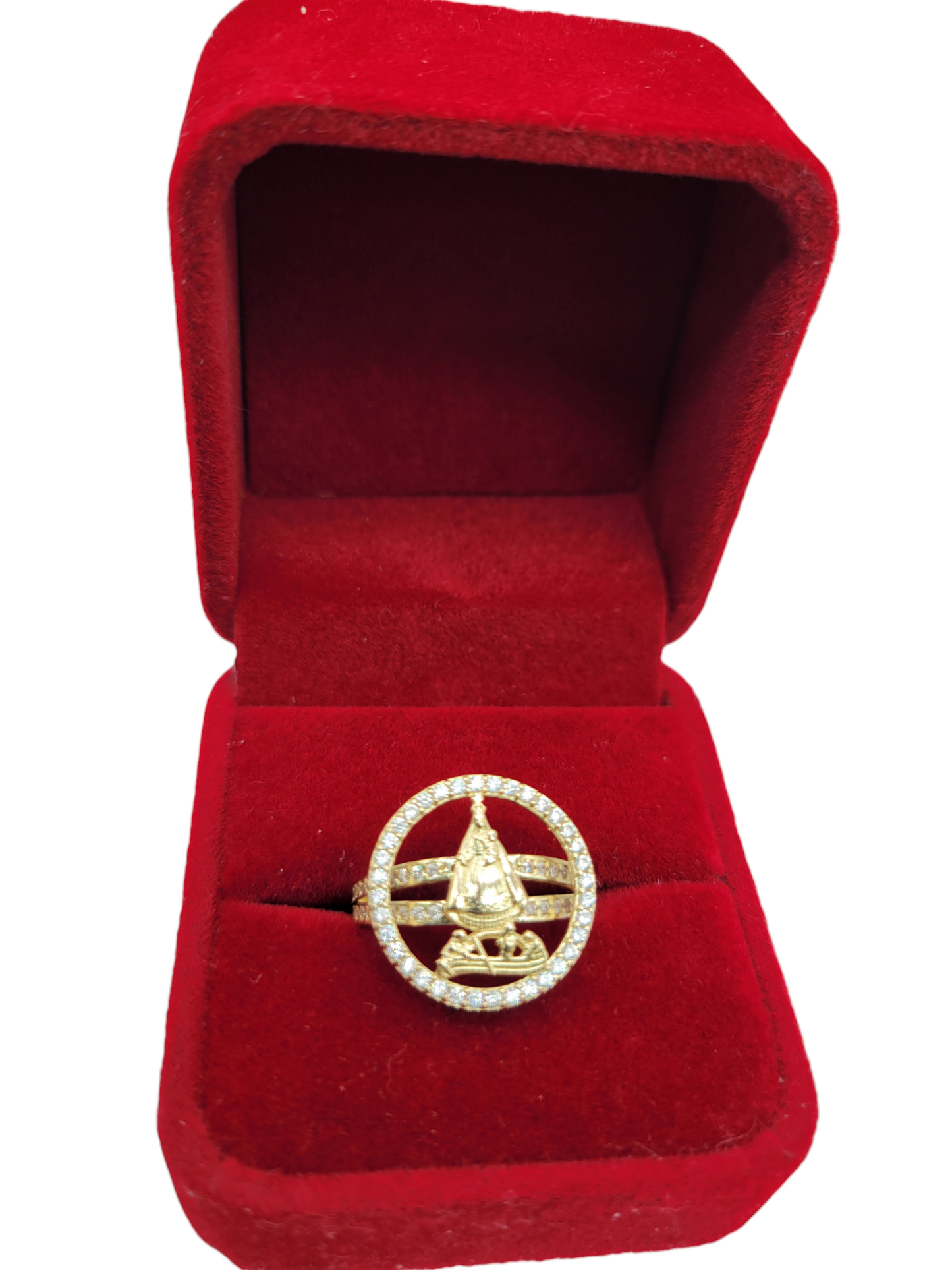 10K gold ring. Virgin of Charity of Copper. Size 7