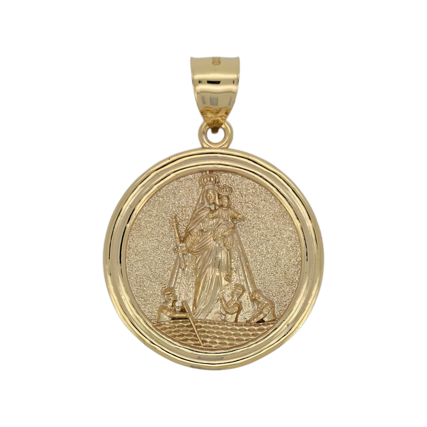 10K Gold Virgen de la Caridad Pendant.