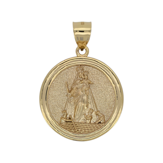 10K Gold Virgen de la Caridad Pendant.