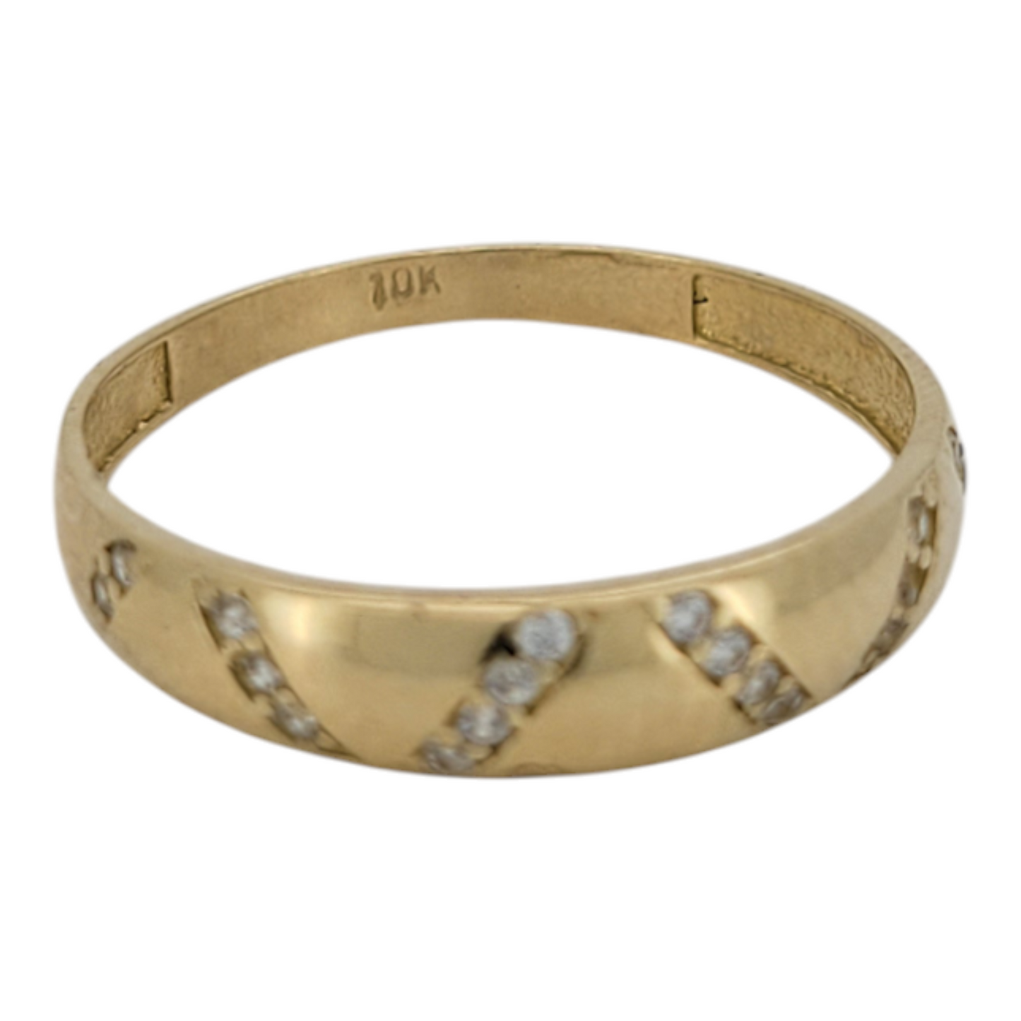 10K gold ring. Band ring. Size 8.5