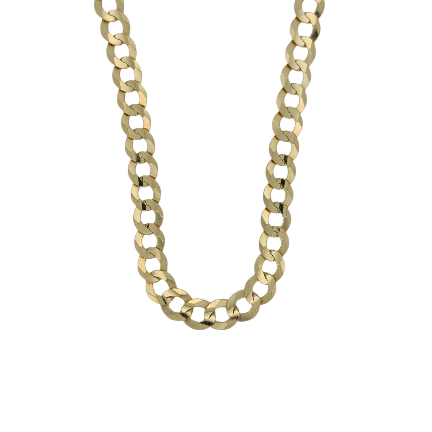 10k Solid Gold Cuban Chain.            24in - 7mm