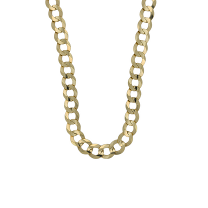 10k Solid Gold Cuban Chain.            24in - 7mm