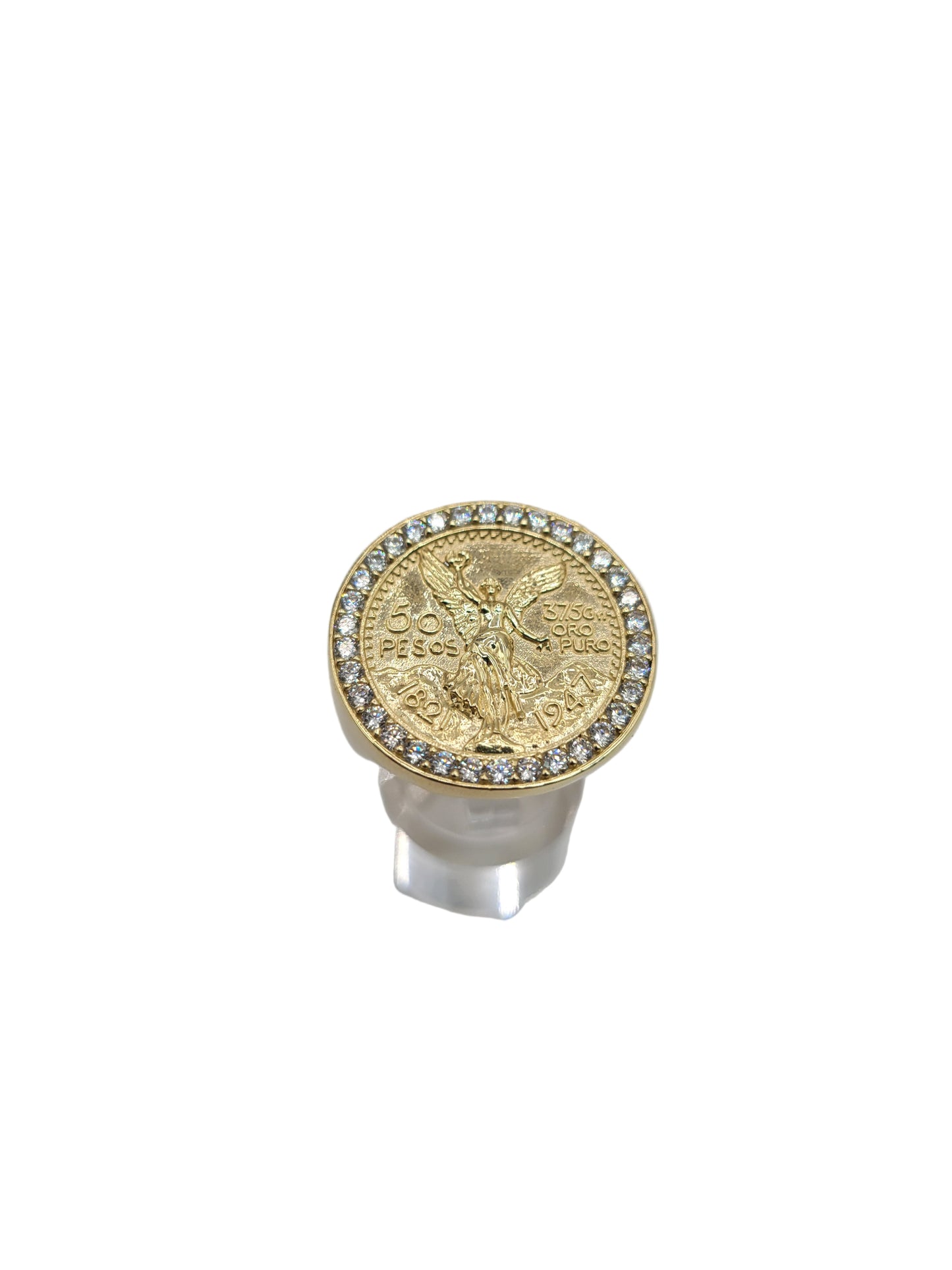 10K gold centennial ring with CZ stone. Size 11
