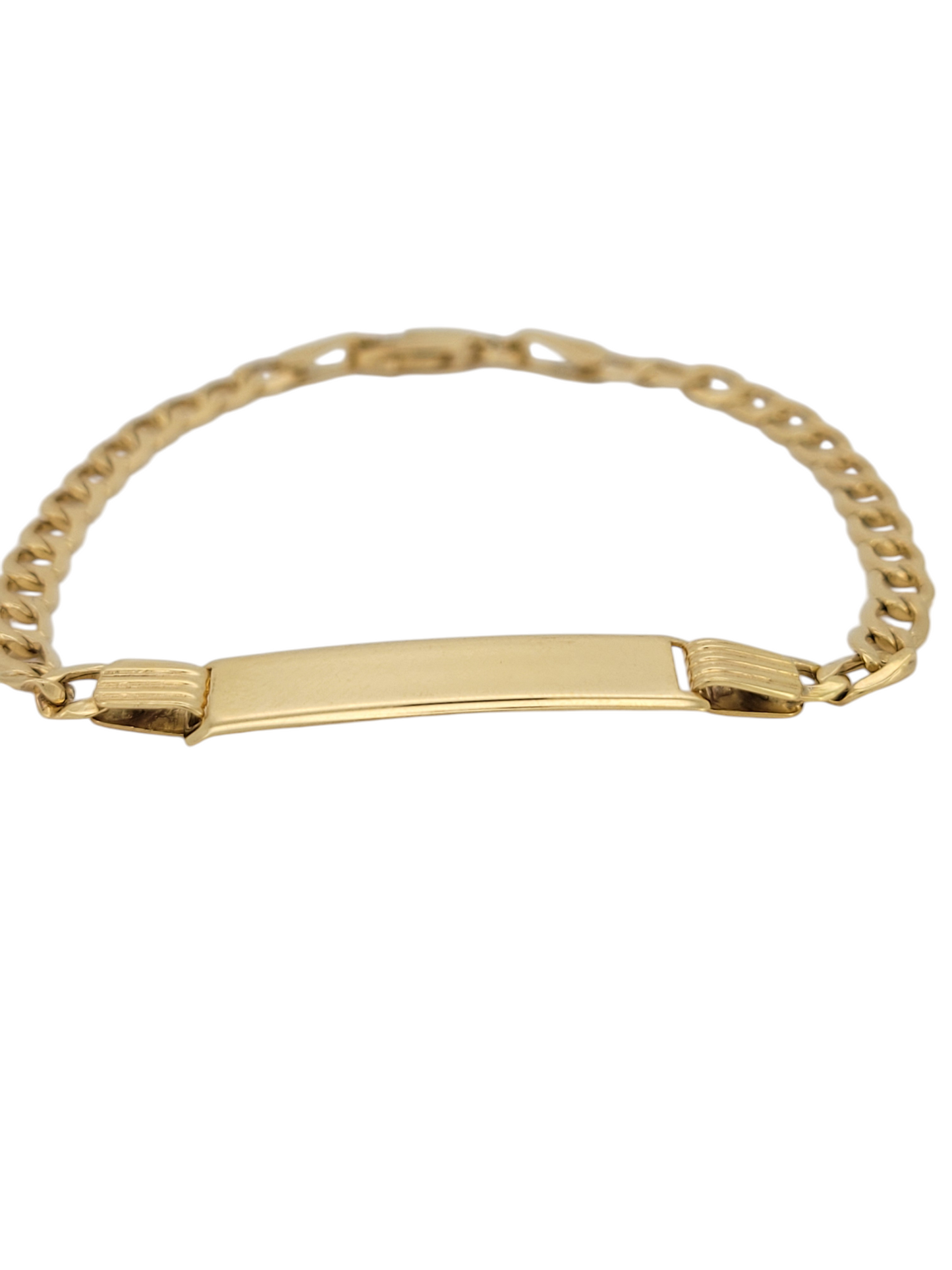 10K gold bracelet. baby bracelet  6.3in. 4mm