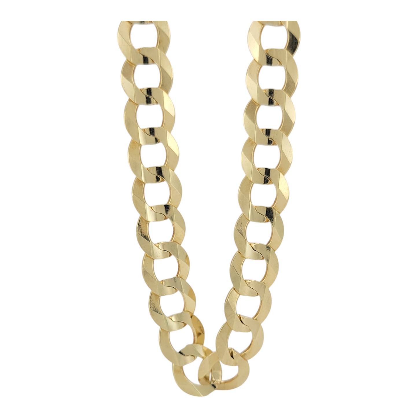 10K gold Cuban link chain. Solid. 22in. 8.5mm
