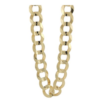 10K gold Cuban link chain. Solid. 22in. 8.5mm