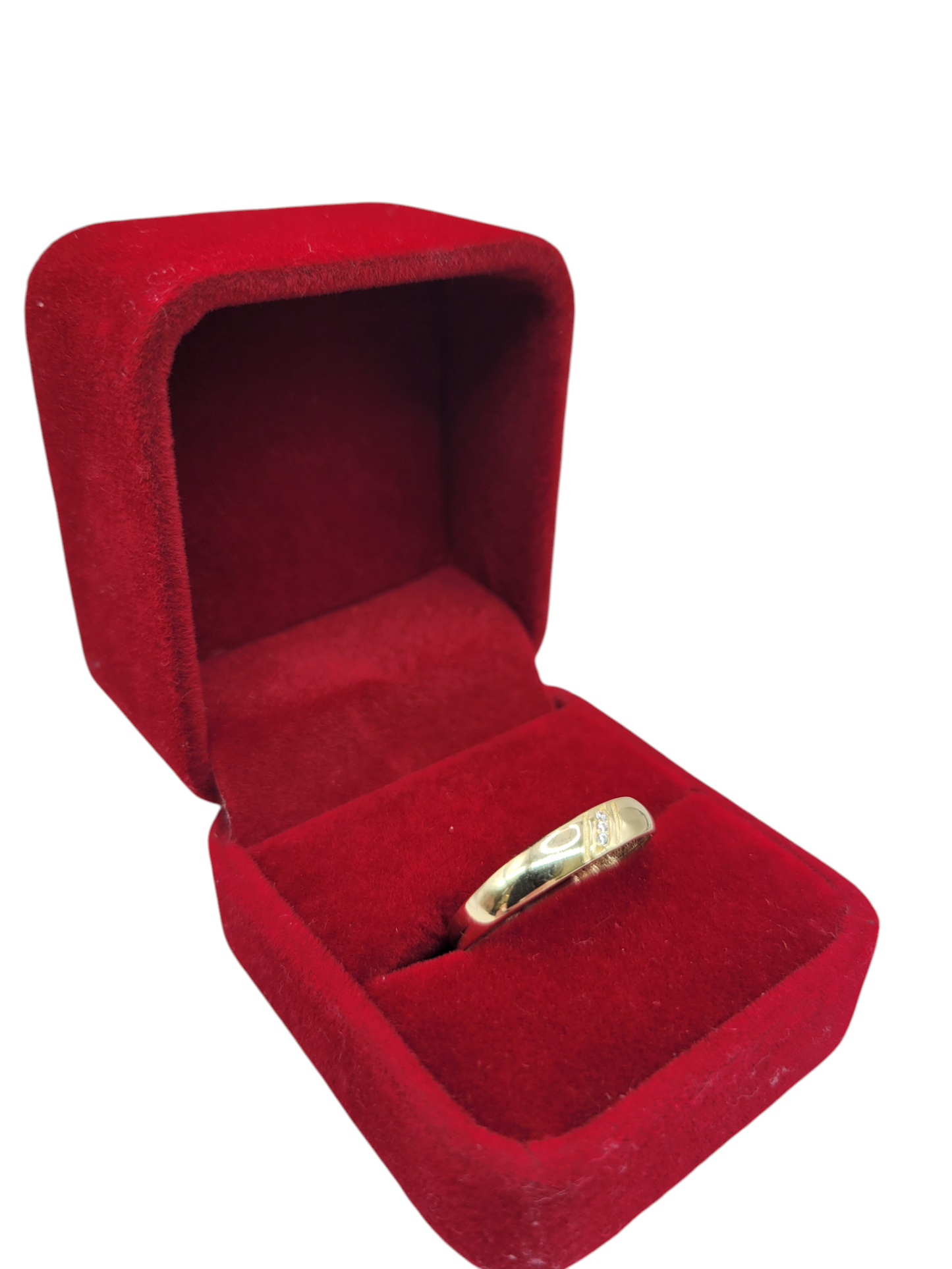 10K gold engagement rings. Trio for men and women. Size 7.5 and 11