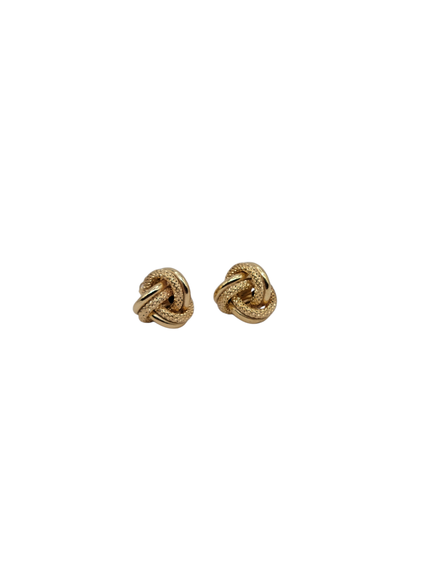 10k gold knot style earrings