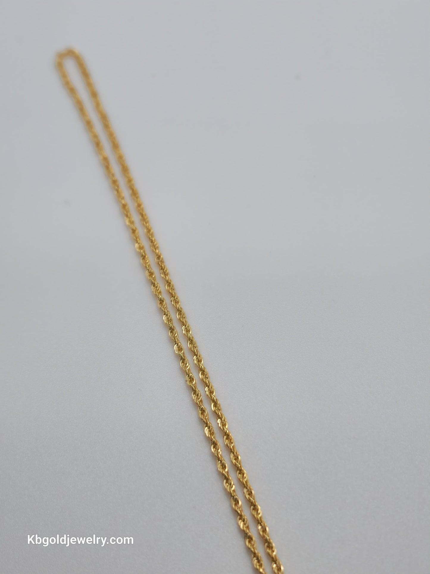 real 10k gold rope chain 1.6mm 20in