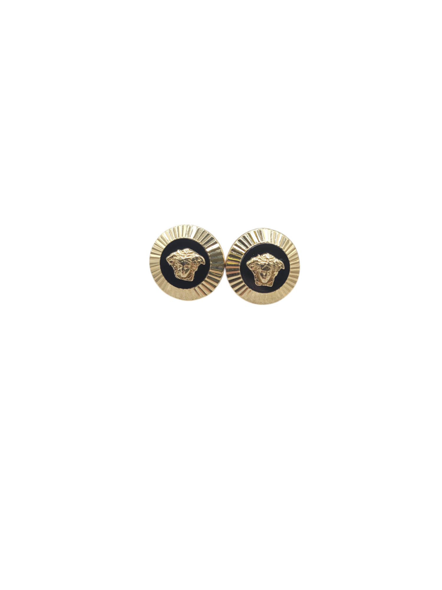 14K gold earrings. Meduza.