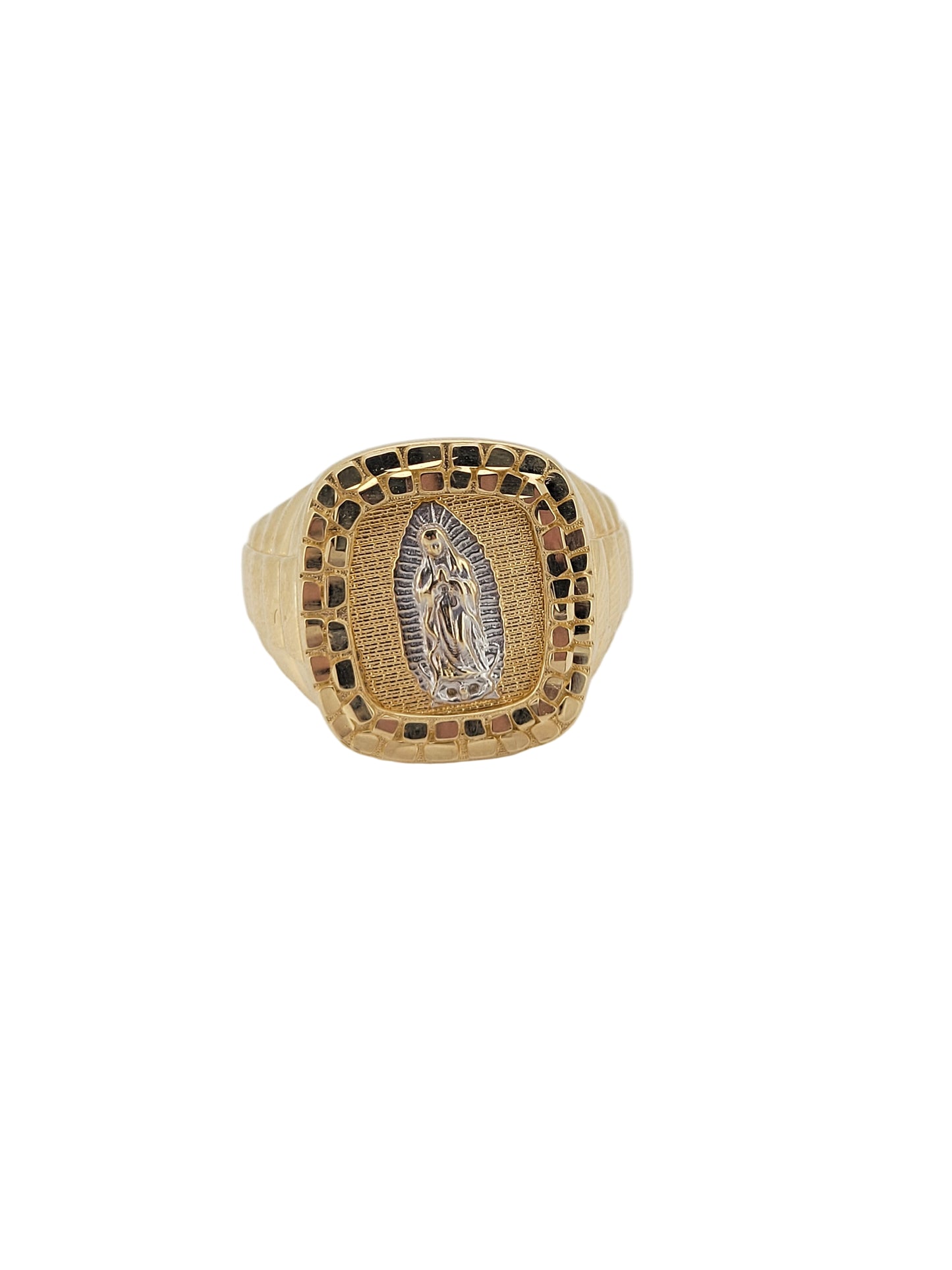 14K gold ring. Virgin of Guadalupe. Size 10