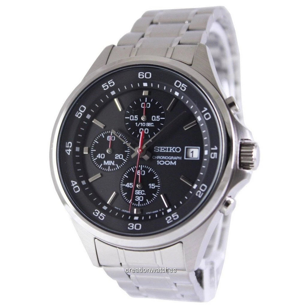 Seiko Chronograph Quartz 100M SKS477P1 SKS477P Men's Watch. 1 year free insurance