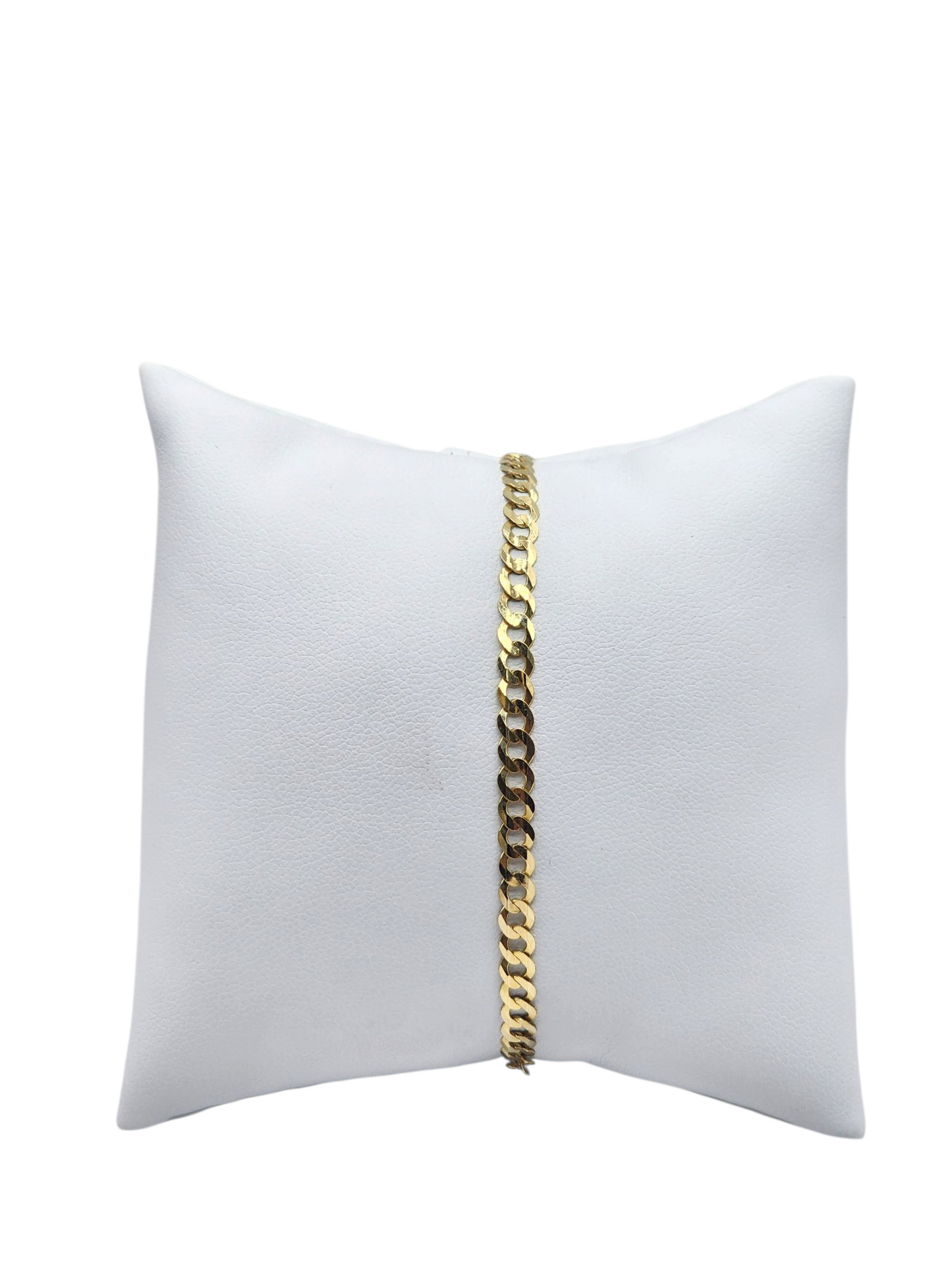 10k Gold Cuban Bracelet 3.7mm 7in