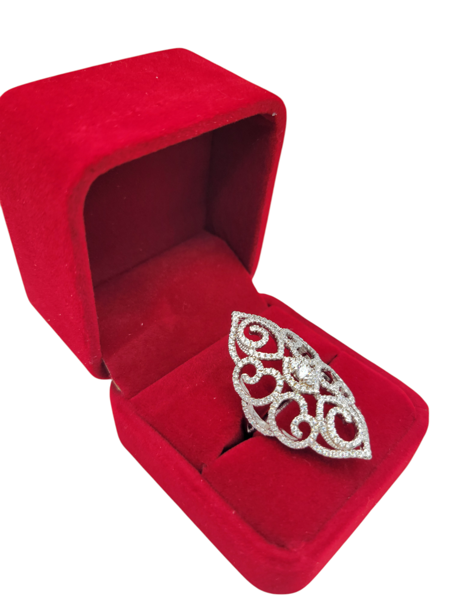 925 silver ring. Diamond style. CZ stone. Size 7