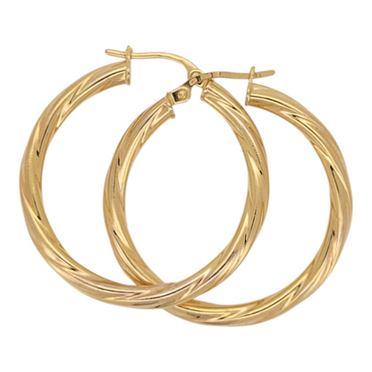 10K yellow gold hoops|KB GOLD JEWELRY